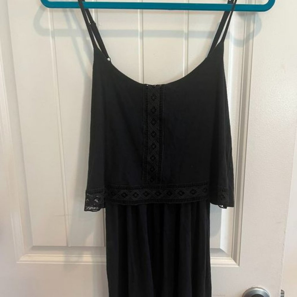 Black mini romper